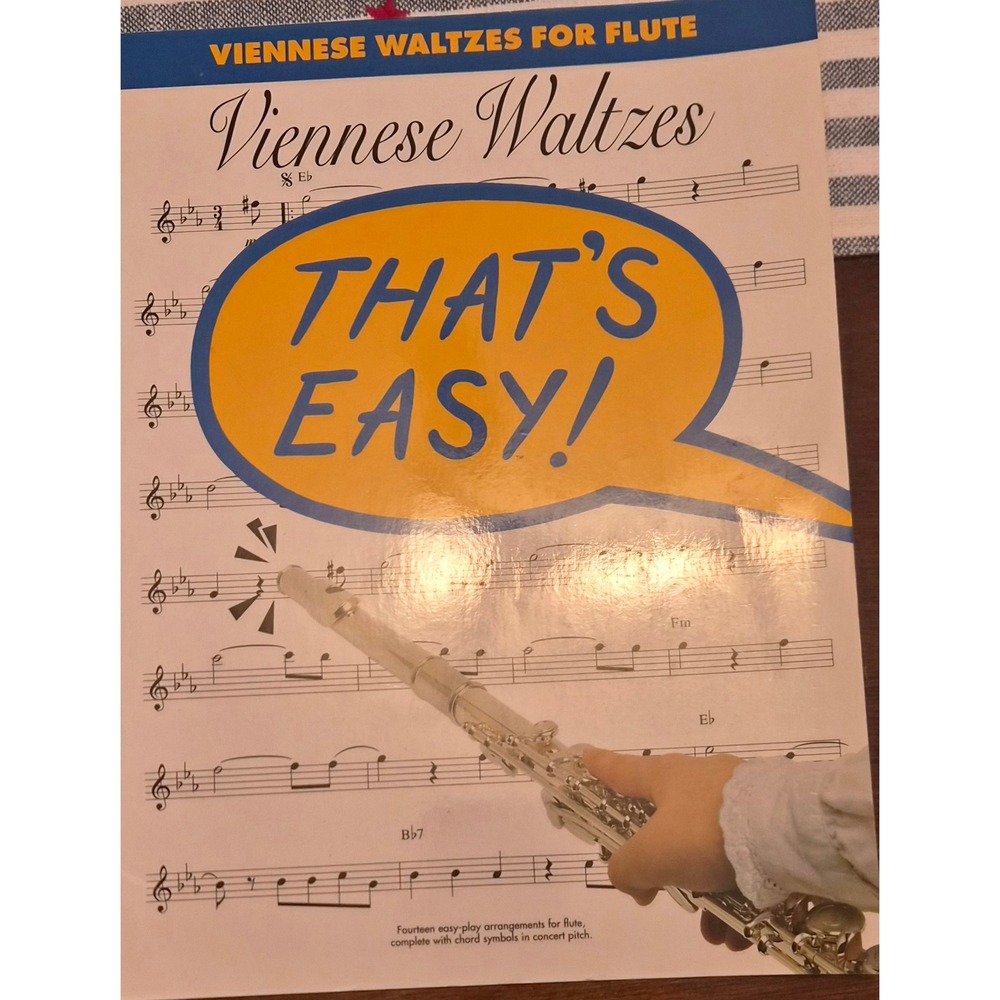Viennese Waltzes for Flute That's Easy 1994 Music Book by Wise Publication